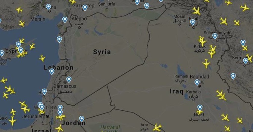 Προμήνυμα πολέμου: Καμία εμπορική πτήση πάνω από τη Συρία (pic)
