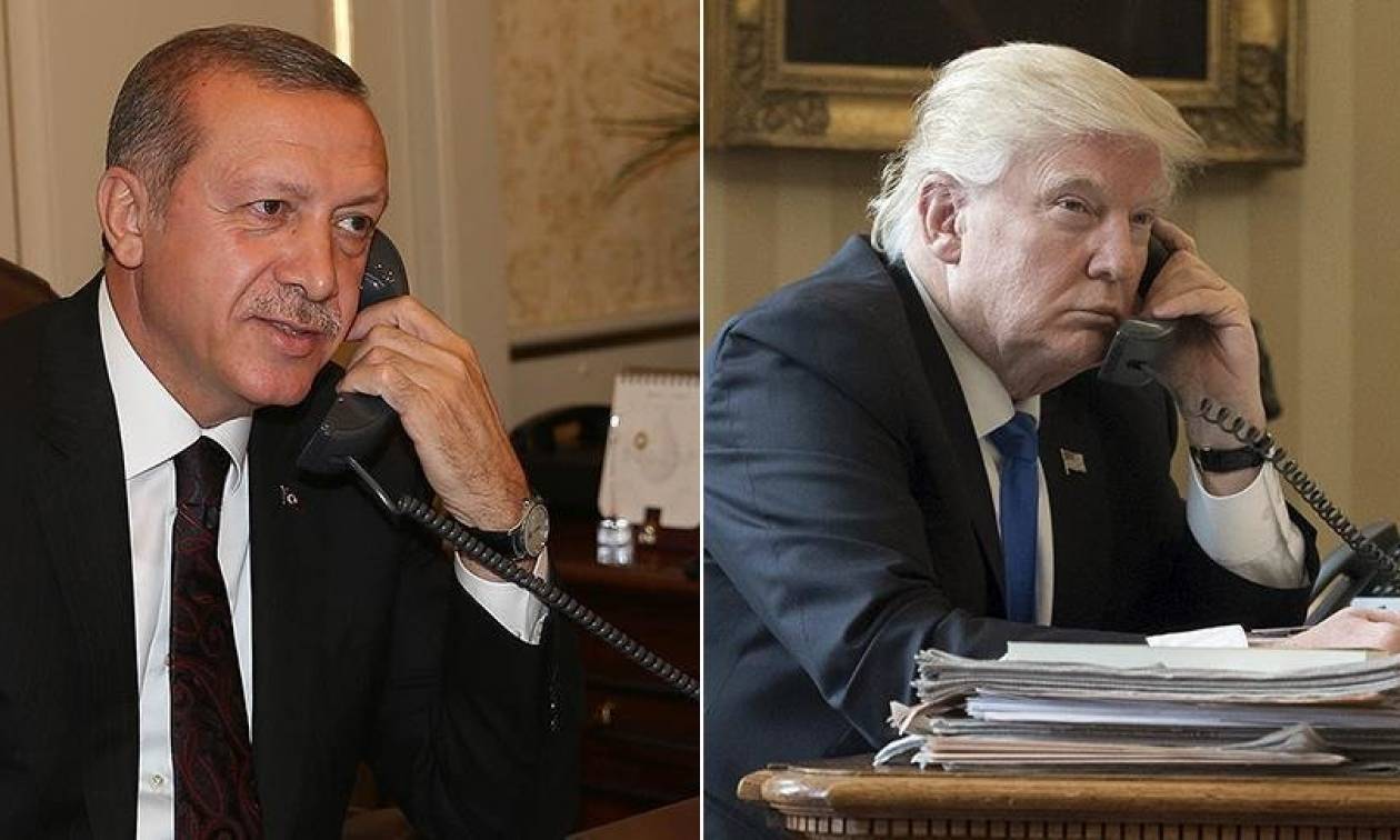 Τηλεφωνική επικοινωνία Τραμπ - Ερντογάν με επίκεντρο τη Συρία