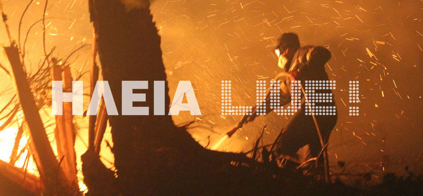 Φωτιά LIVE - Ηλεία: Σε ύφεση η μεγάλη φωτιά - Ολυνύχτια η «μάχη» με τις φλόγες (pics&vids)