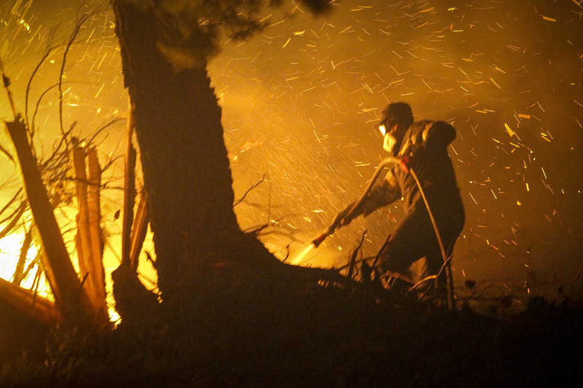 Φωτιά - Ηλεία: Συνεχίζεται η «μάχη» με τις φλόγες - Βελτιωμένη η κατάσταση στη Φρίξα (pics&vids)