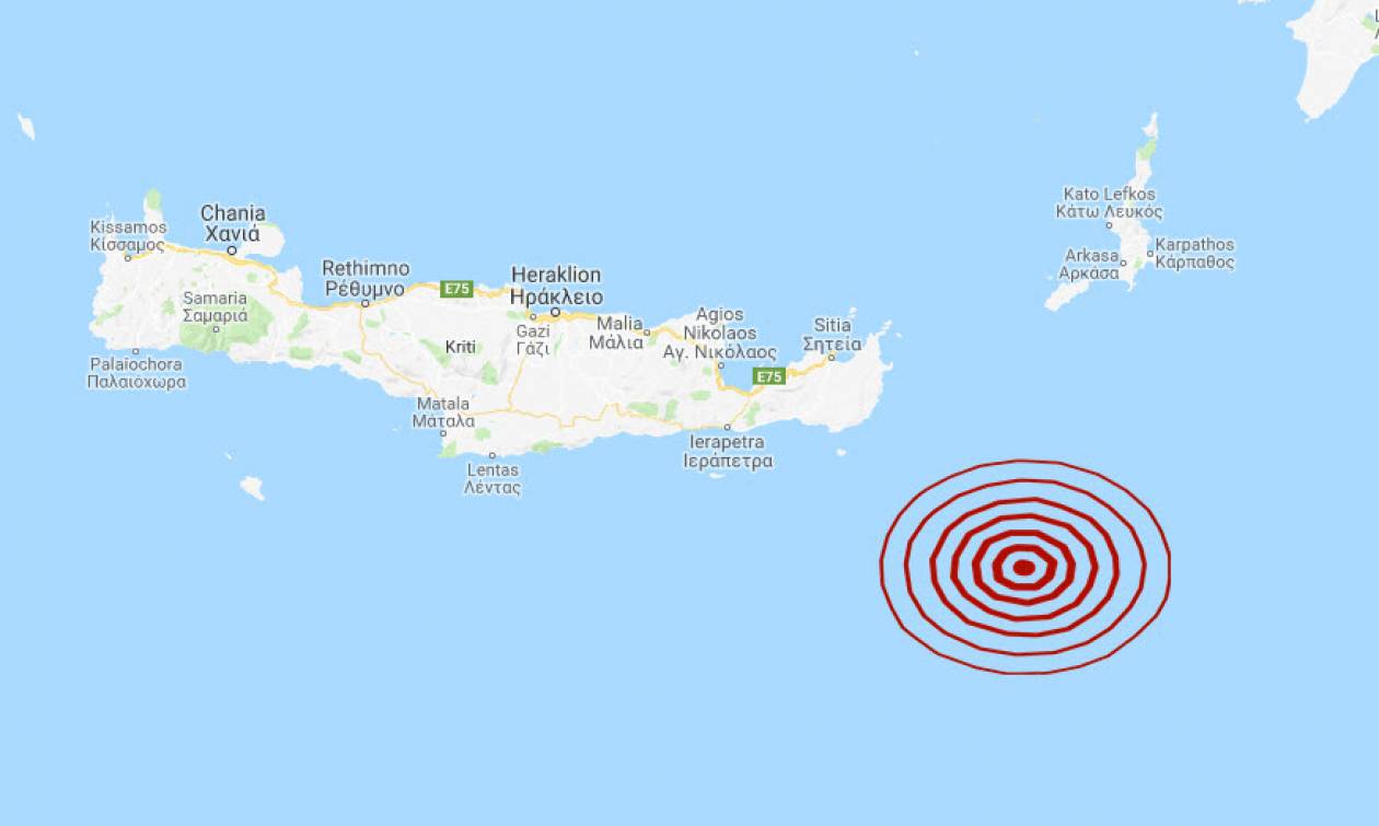 Σεισμός νοτιοανατολικά της Κρήτης (pics)