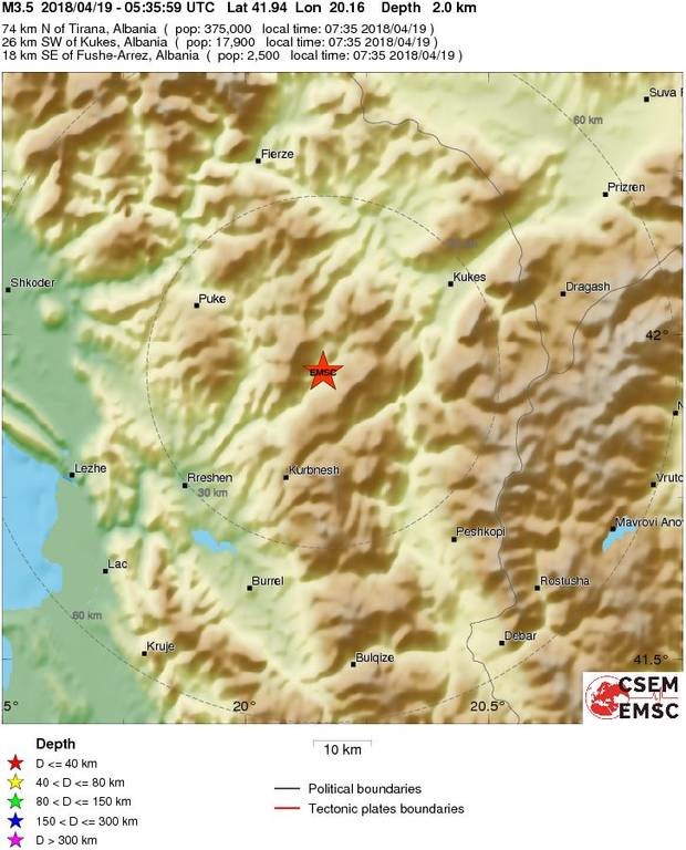 Σεισμός ΤΩΡΑ στην Αλβανία 