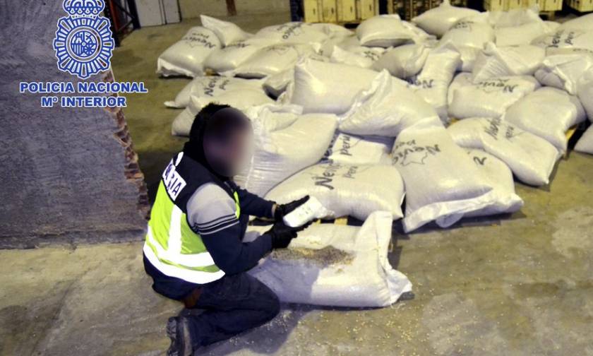 Ισπανία: Ποσότητα - μαμούθ κοκαΐνης στα χέρια της Αστυνομίας