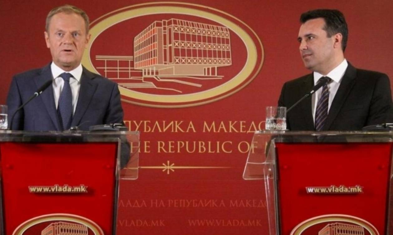 O Τουσκ μίλησε στα Σκόπια σε «άπταιστα μακεδονικά» (video)