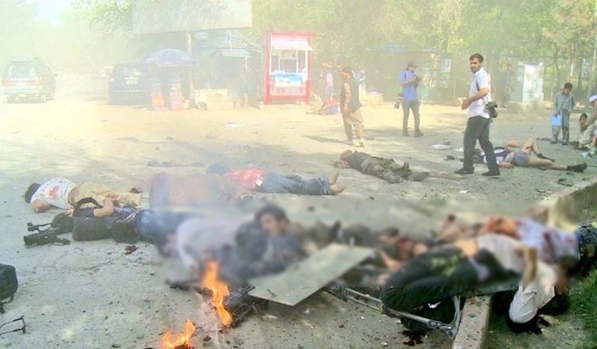 Καμπούλ: Αίμα και διαμελισμένα πτώματα συνθέτουν το σκηνικό τρόμου της διπλής επίθεση αυτοκτονίας