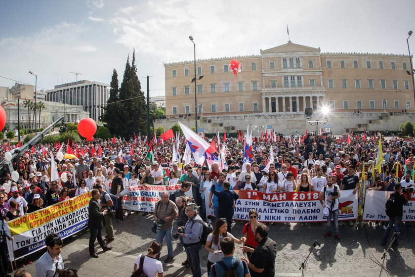 Πρωτομαγιά 2018 LIVE: Σε εξέλιξη οι συγκεντρώσεις και οι πορείες σε όλη την Ελλάδα (pics)