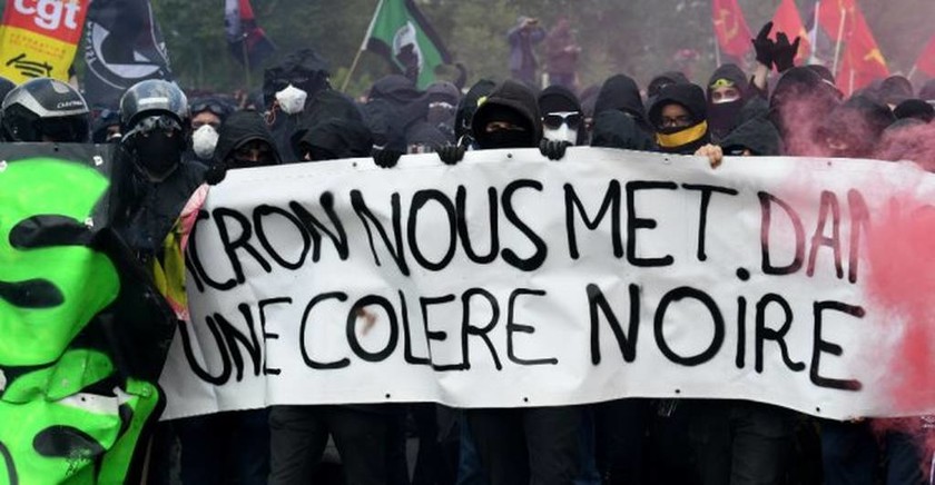 Πρωτομαγιά Γαλλία: Βία επεισόδια ΤΩΡΑ στο Παρίσι – Δείτε LIVE εικόνα
