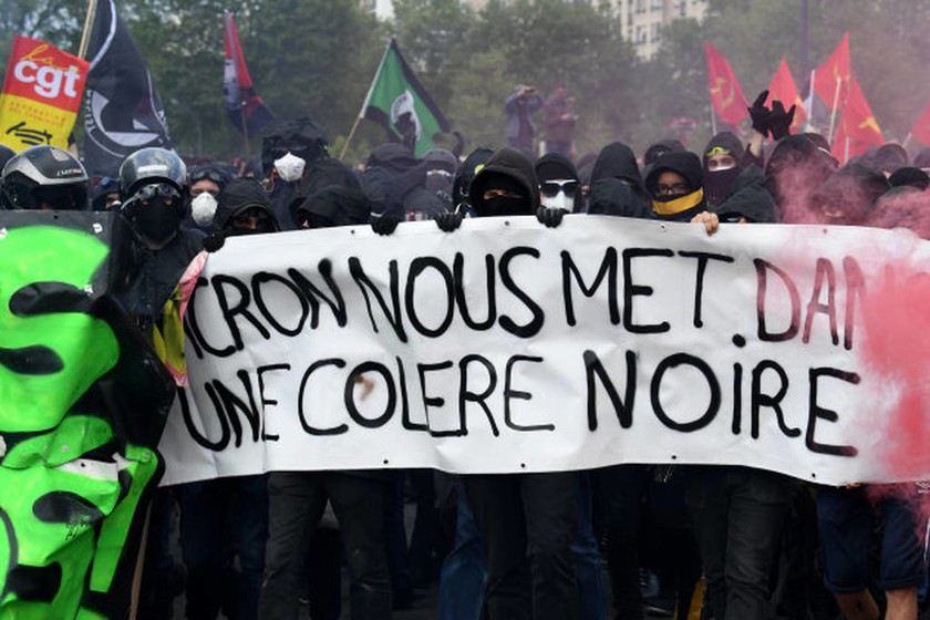 Πρωτομαγιά Γαλλία: «Ημέρα κόλασης» στο Παρίσι 50 χρόνια από την εξέγερση του Μάη του’68 (Pics)