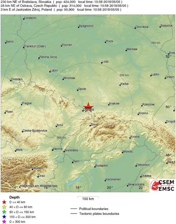 Σεισμός 4,1 Ρίχτερ ΤΩΡΑ στην Πολωνία 