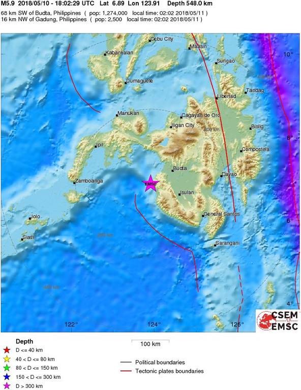 Ισχυρός σεισμός 6 Ρίχτερ στις Φιλιππίνες 