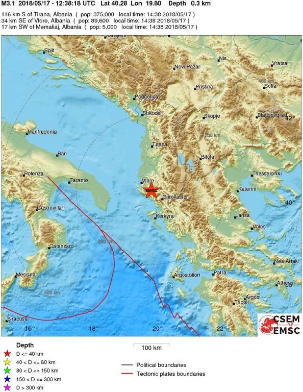 Σεισμός ΤΩΡΑ στην Αλβανία