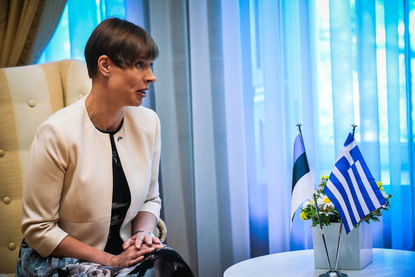 Το tweet του Τσίπρα για τη συνάντηση με την Πρόεδρο της Εσθονίας
