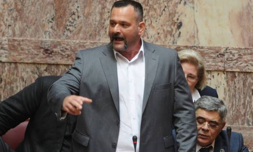 Golden Dawn MP Lagos barred from Parliament sessions for 15 days