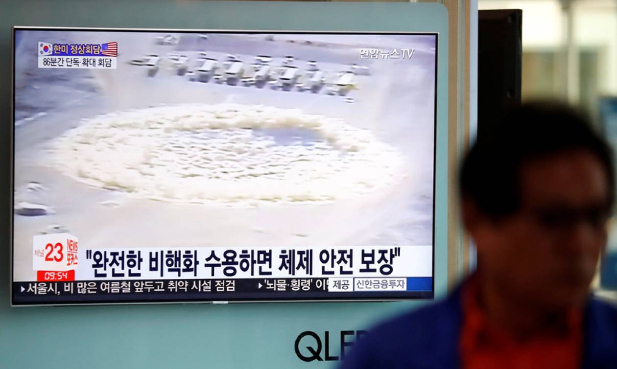 Ιστορική στιγμή: Η Βόρεια Κορέα ανατίναξε το πεδίο πυρηνικών δοκιμών (Pics)