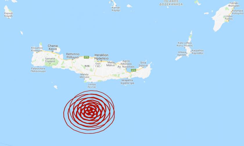 Σεισμός: Διπλή σεισμική δόνηση νότια της Κρήτης (pics)