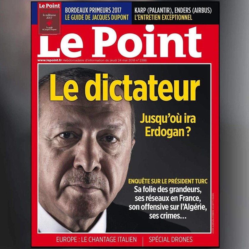 Τούρκοι της Γαλλίας κατεβάζουν το εξώφυλλο του «δικτάτορα» Ερντογάν 
