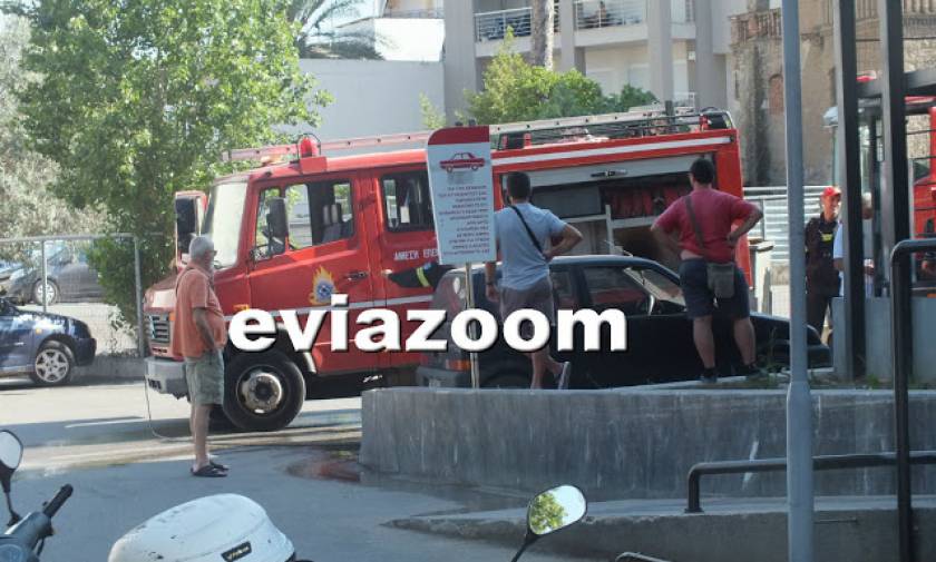 Πανικός στη Χαλκίδα από φωτιά στο super market «Σκλαβενίτης» (pics&vid)