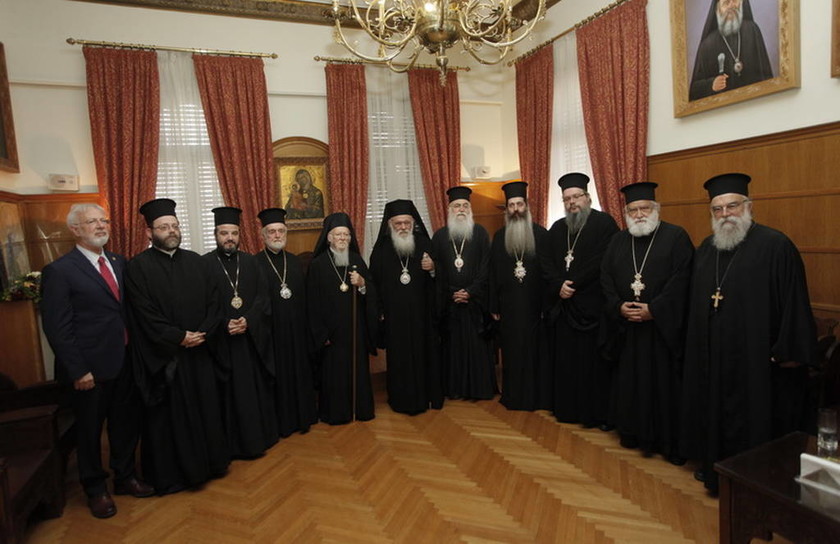 Συνάντηση του Οικουμενικού Πατριάρχη Βαρθολομαίου με τον Αρχιεπίσκοπο Ιερώνυμο