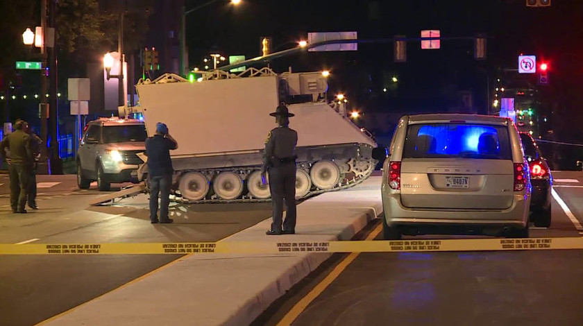 ΗΠΑ: Απίστευτη καταδίωξη στη Βιρτζίνια με κλεμμένο στρατιωτικό όχημα (video)