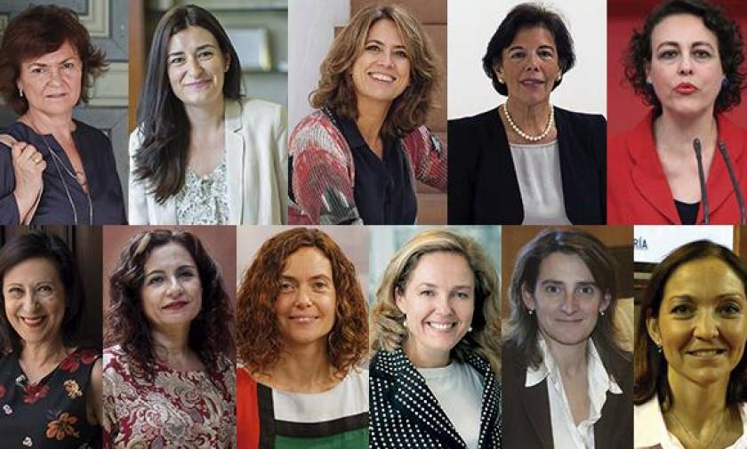 Η εξουσία στις γυναίκες: Η νέα κυβέρνηση της Ισπανίας «έγραψε» ήδη ιστορία (Pics)