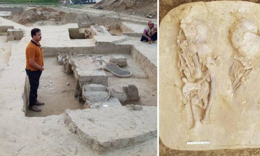 Ινδία: Βρέθηκαν ιππήλατα άρματα, σπαθιά και κράνη ηλικίας 4.000 ετών