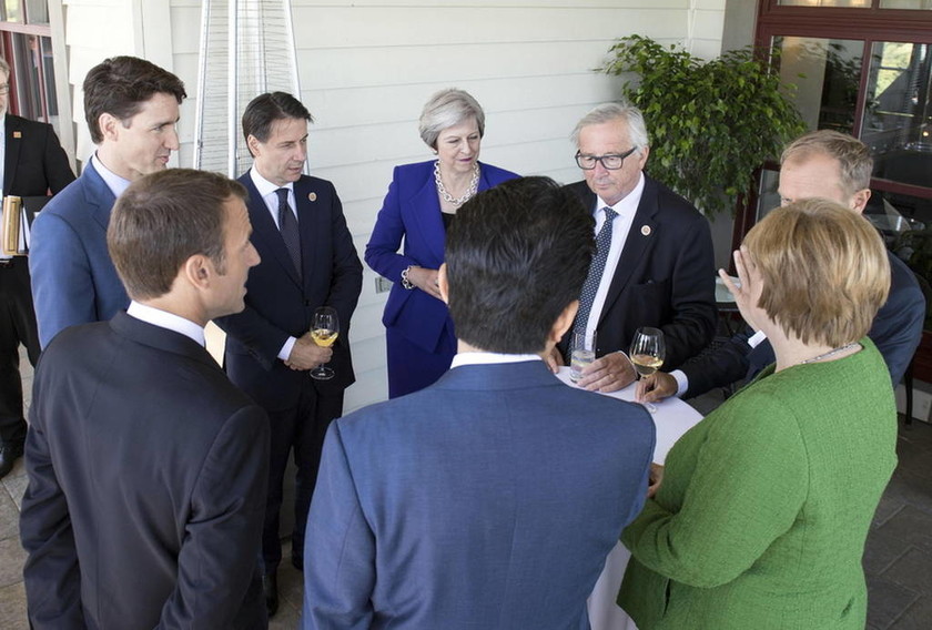 G7: Πυρετώδεις διαπραγματεύσεις για κοινό ανακοινωθέν - Που τα βρήκαν, που διαφωνούν (Pics)