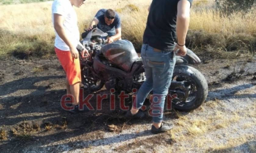 Κρητη: Σοβαρό τροχαίο σε αγώνες επιτάχυνσης - Τραυματίστηκε μοτοσικλετιστής (pics)