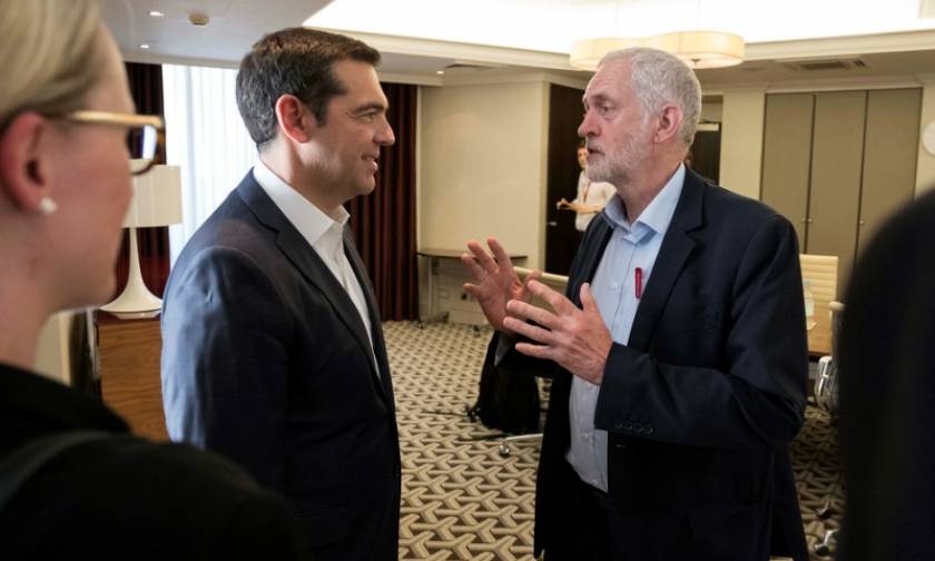 Tsipras, Corbyn discuss cooperation between left and progressive forces in Europe