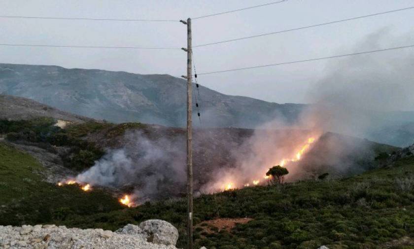 Wildfire on Crete under partial control