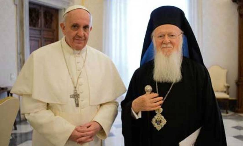 Πατριάρχης Βαρθολομαίος και Πάπας Φραγκίσκος προσεύχονται για τη Μέση Ανατολή