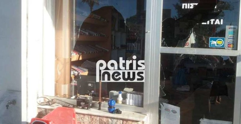 Αναστάτωση στην Ηλεία: «Έσπασε» το μαγαζί γιατί δεν του έβαλαν δωρεάν βενζίνη! (pics)