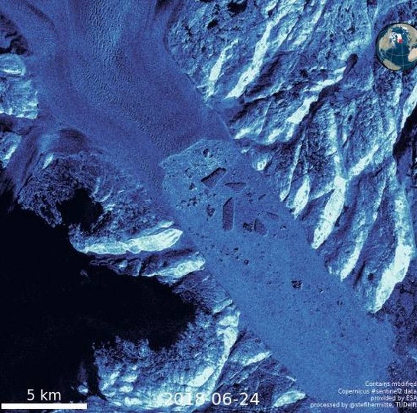 Γροιλανδία: Παγόβουνο στο μέγεθος λόφου απειλεί χωριό (pics&vids)