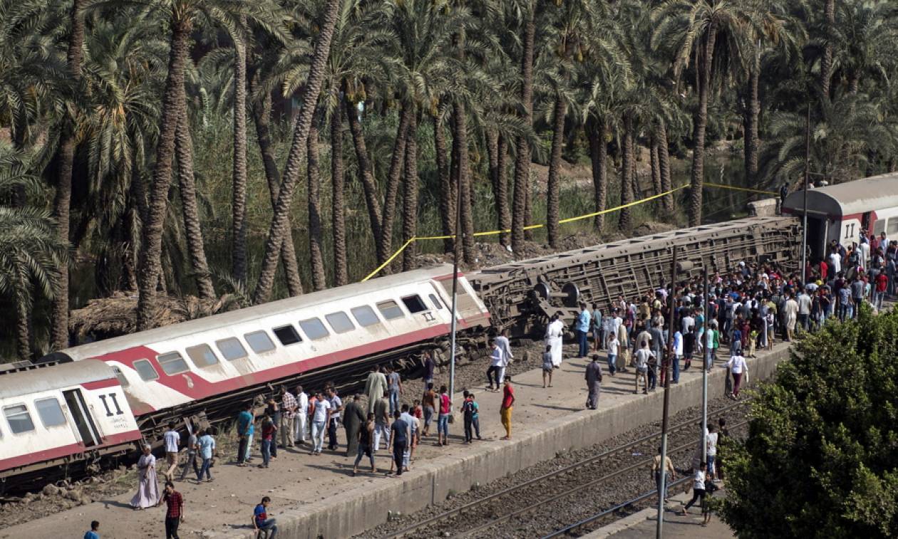 Αίγυπτος: Τουλάχιστον 58 τραυματίες από εκτροχιασμό τρένου (pics)