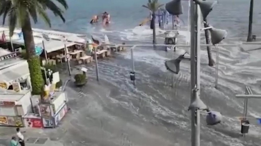 Τσουνάμι 1,5 μέτρων χτύπησε τη Μαγιόρκα (vid)
