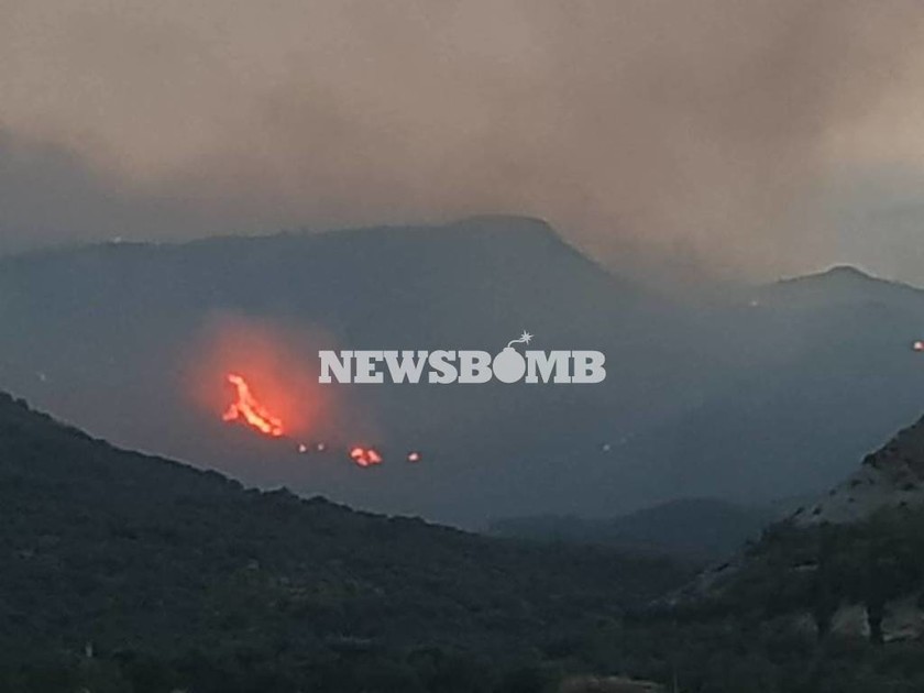 Φωτιά τώρα: Πυρκαγιά στο Ζεμενό Κορινθίας κοντά στο Ξυλόκαστρο (pics)