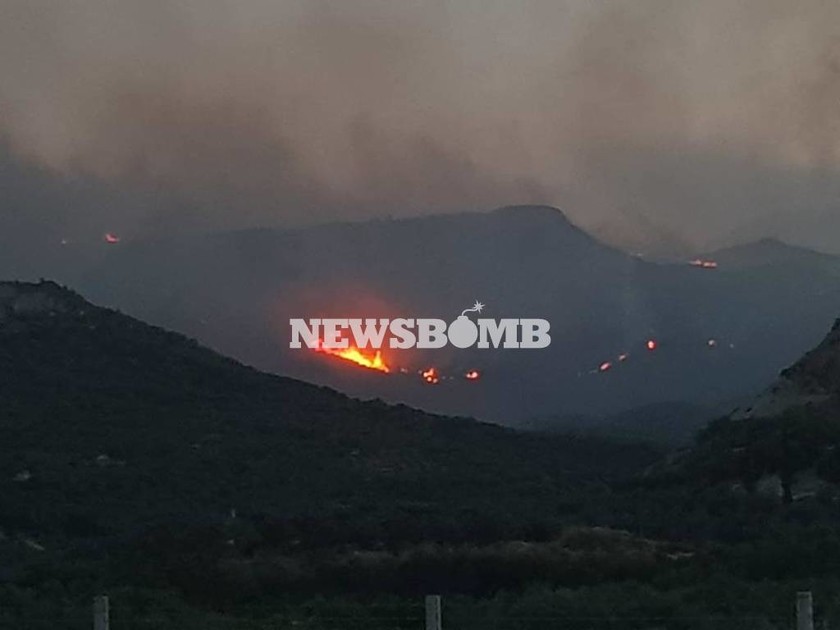 Φωτιά τώρα: Πυρκαγιά στο Ζεμενό Κορινθίας κοντά στο Ξυλόκαστρο (pics)