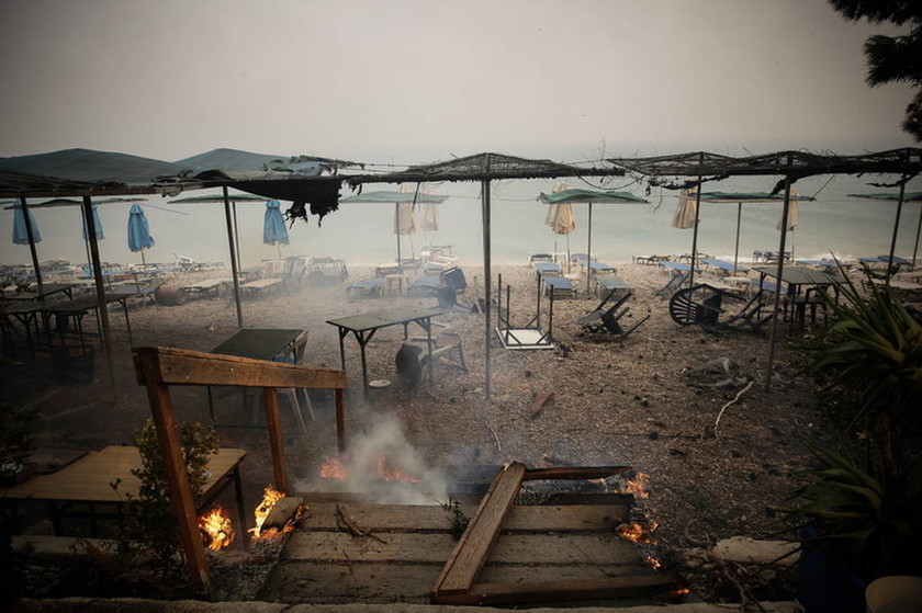 Φωτιά Κινέτα - ΤΩΡΑ: Πύρινη κόλαση στη Δυτική Αττική - Ολονύχτια η μάχη με τις φλόγες (pics)
