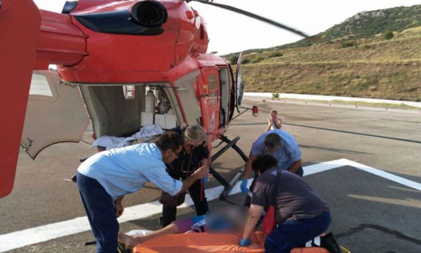 Χαλκιδική: Αεροδιακομιδή νεαρού ασθενή στη Θεσσαλονίκη