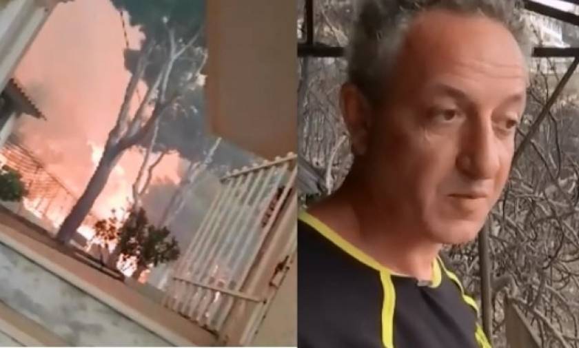 Φωτιά στο Μάτι: Αυτός είναι ο άνθρωπος πίσω από το βίντεο της «κόλασης» - Συγκλονίζει η μαρτυρία του