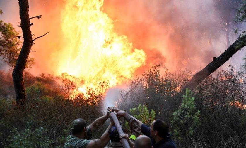Φωτιά: Μεγάλη πυρκαγιά στη Ρόδο