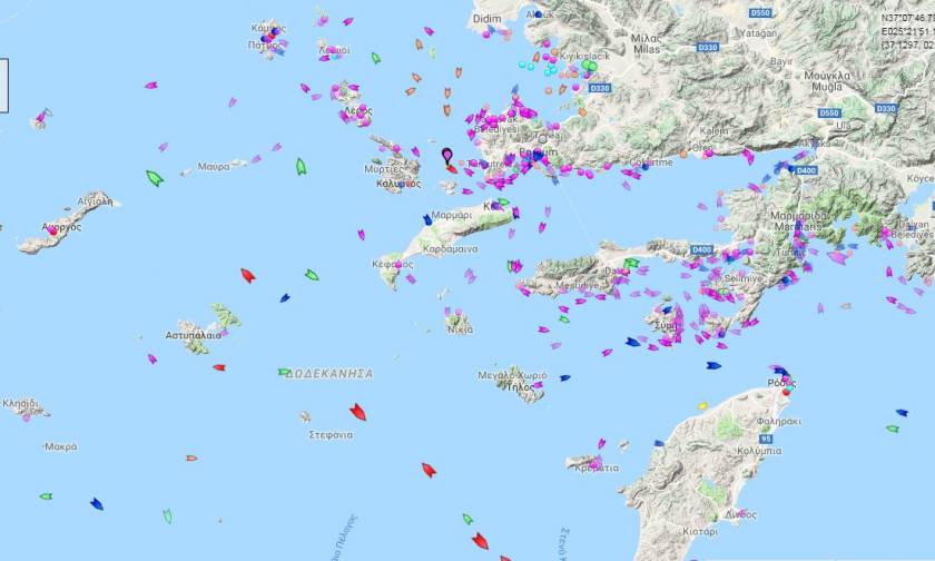 Οι Τούρκοι περικύκλωσαν το Φαρμακονήσι με καΐκια - Δείτε τους χάρτες