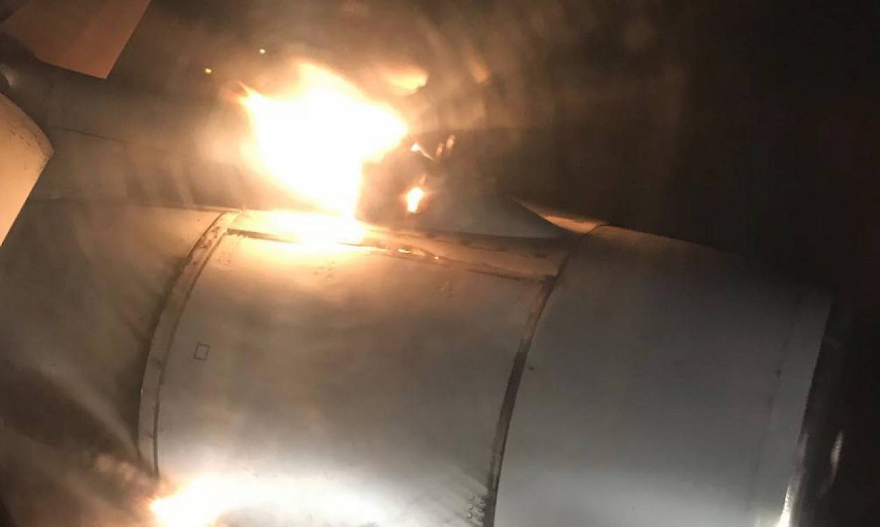 Τρόμος: Χωρίς να το ξέρει βιντεοσκοπούσε το ξέσπασμα της πυρκαγιάς στο αεροσκάφος που επέβαινε (Vid)