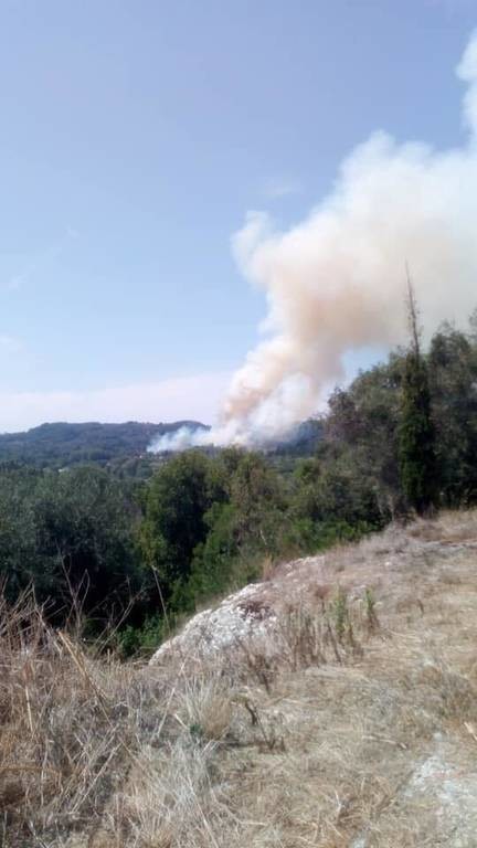 Φωτιά: Μεγάλη πυρκαγιά ΤΩΡΑ στην Κέρκυρα