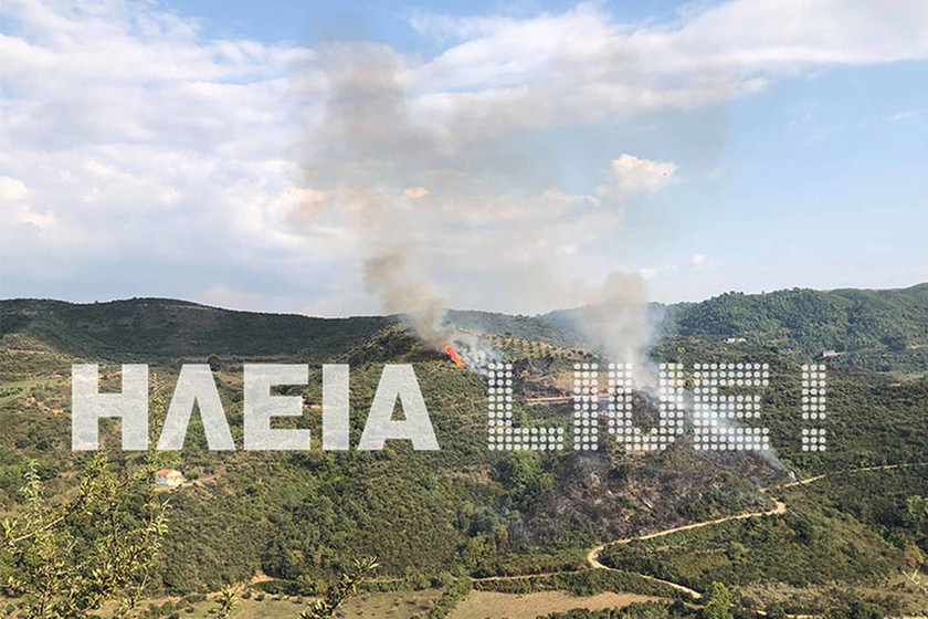 Μεγάλη φωτιά στην Ηλεία (pics+vid)