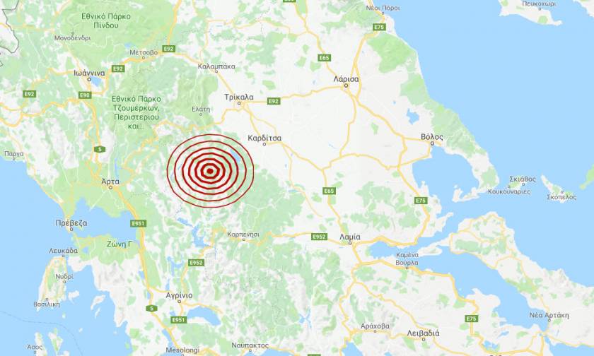Σεισμός κοντά στην Καρδίτσα (pics)
