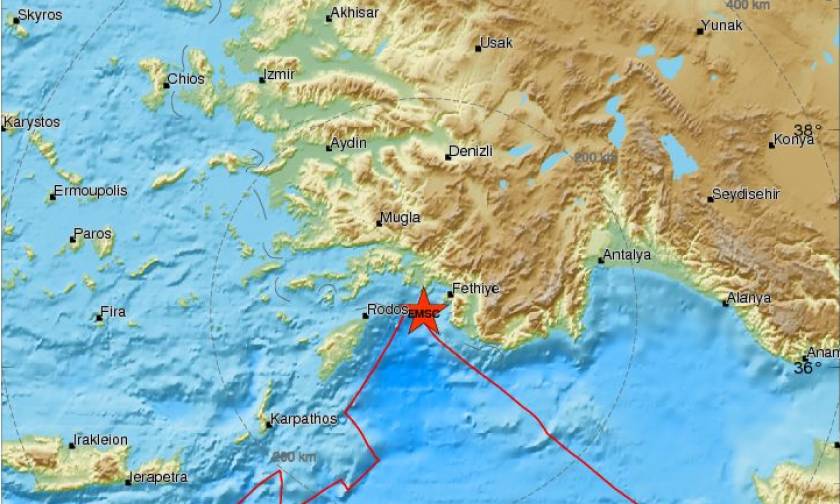 Σεισμός στην Τουρκία - Αισθητός και στα Δωδεκάνησα