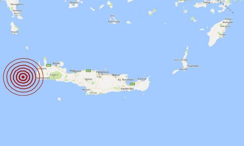 Σεισμός δυτικά της Κρήτης - Αισθητός σε αρκετές περιοχές (pics)