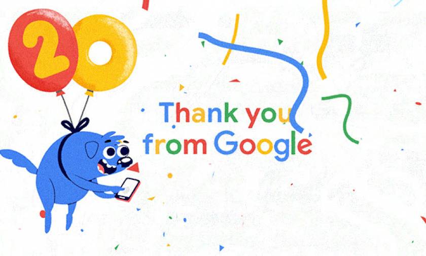 20α γενέθλια της Google - Επέτειος με doodle και… YouTube