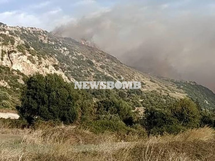 Ανεξέλεγκτη καίει η μεγάλη φωτιά στην Κεφαλονιά - Εκκενώνεται οικισμός (vids)