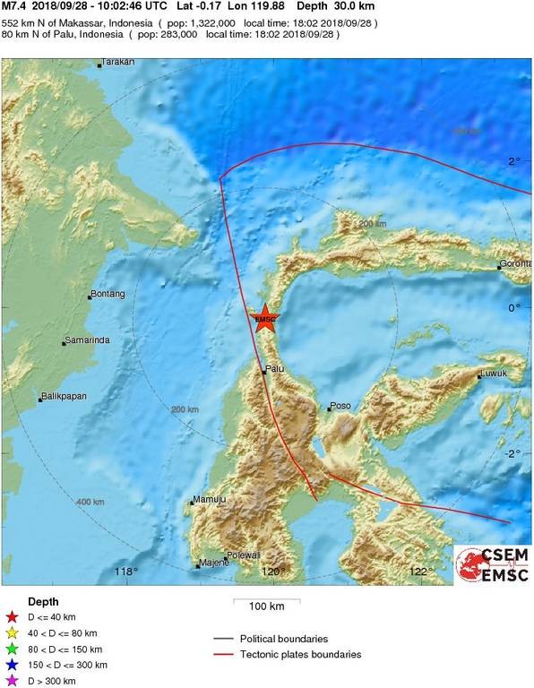 ΕΚΤΑΚΤΟ: Ισχυρός σεισμός 7,4 Ρίχτερ συγκλόνισε την Ινδονησία 